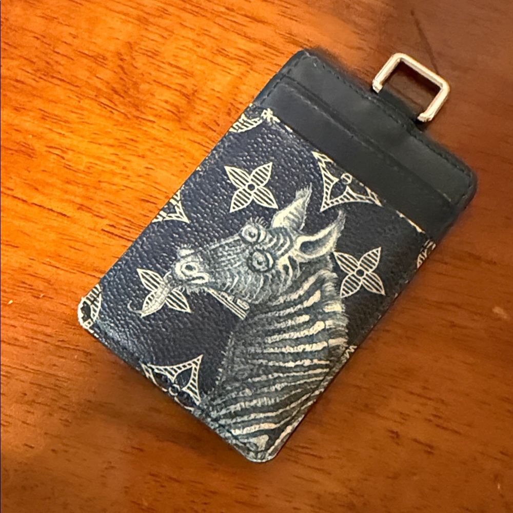 Louis Vuitton Chapman Bros Zebra Black Card Holder